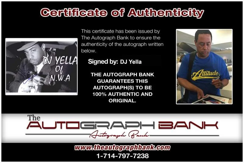 Dj Yella — NWA Dj Yella authentic signed rap 8x10 photo W/Certificate Autographed 0258, изображение 2