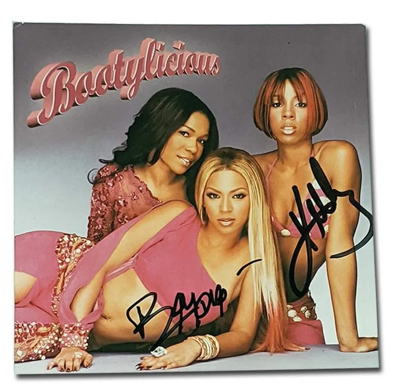 Destinys Child — Destiny's Child signed Booylicious CD booklet W/Certificate Beyonce Knowles