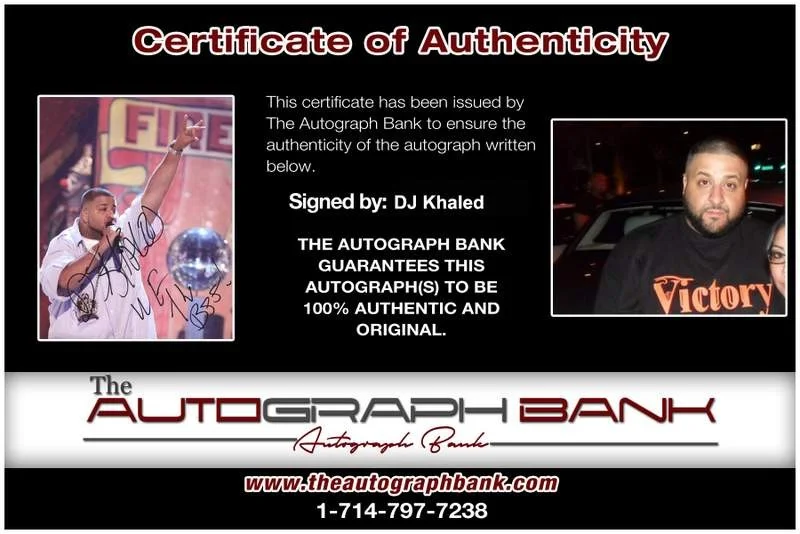 Dj Khaled — Dj Khaled authentic signed rap 8x10 photo W/Certificate Autographed (A0243), изображение 2