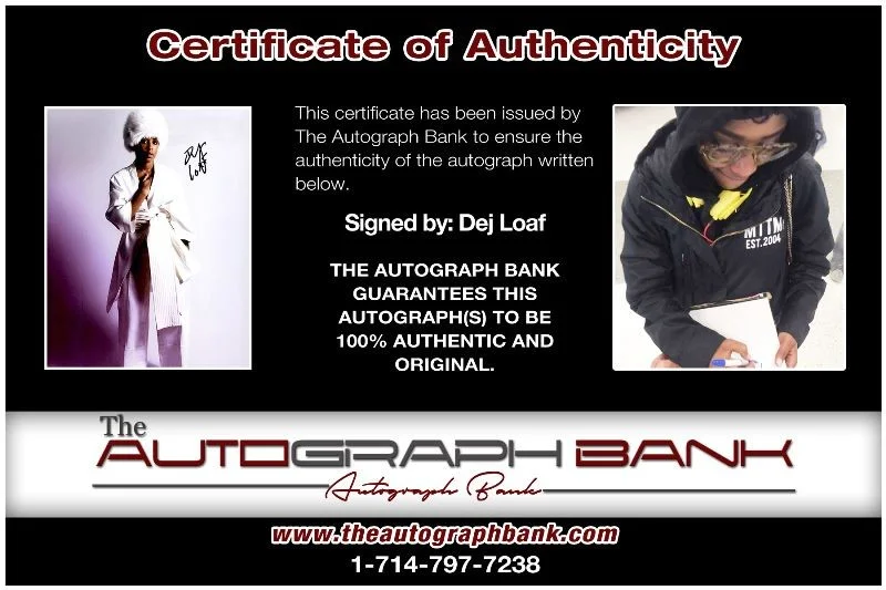 Dej Loaf — Dej Loaf authentic signed RAPPER 8x10 photo W/ Certificate Autographed (127h1), image 2