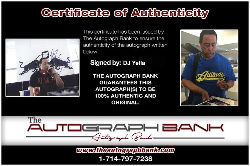 Dj Yella — NWA Dj Yella authentic signed rap 8x10 photo W/Certificate Autographed 0259, изображение 2