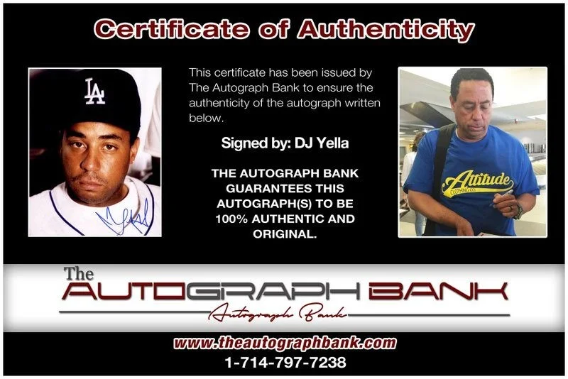 Dj Yella — Dj Yella N.W.A. authentic signed RAPPER 8x10 photo W/Certificate Autographed A10, image 2