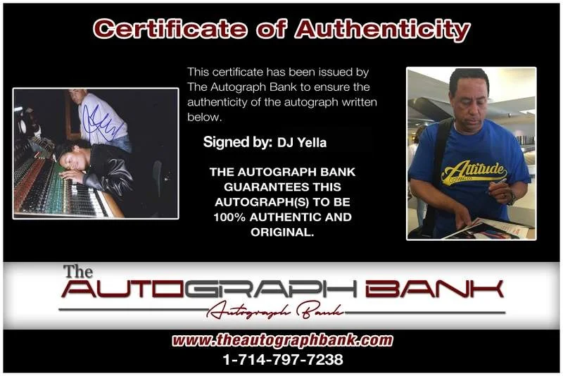 Dj Yella — NWA Dj Yella authentic signed rap 8x10 photo W/Certificate Autographed 0260, изображение 2