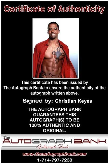Christian Keyes — Christian Keyes authentic signed rap 8x10 photo W/Certificate Autographed 5, изображение 2