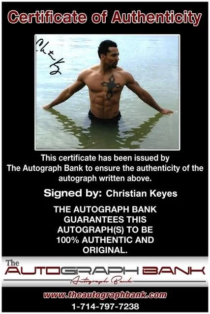 Christian Keyes — Christian Keyes authentic signed rap 8x10 photo W/Certificate Autographed 3, image 2