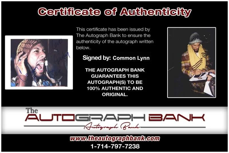 Common — Common authentic signed rap 8x10 photo W/Certificate Autographed (A0171), image 2