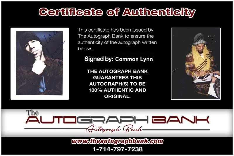 Common — Common authentic signed rap 8x10 photo W/Certificate Autographed (A0167), image 2
