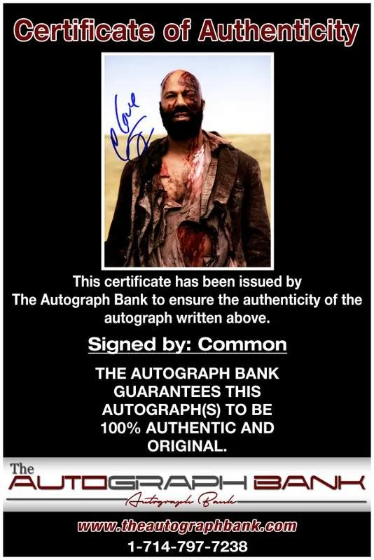 Common — Common authentic signed rap 8x10 photo W/Certificate Autographed (A00589), изображение 2