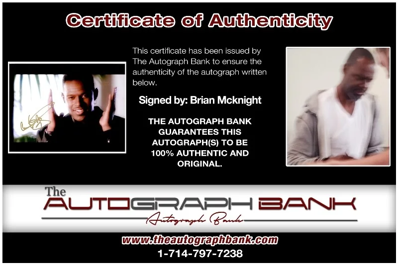 Brian McKnight — Brian McKnight authentic signed RAPPER 8x10 photo W/Certificate Autographed 26-q, изображение 2