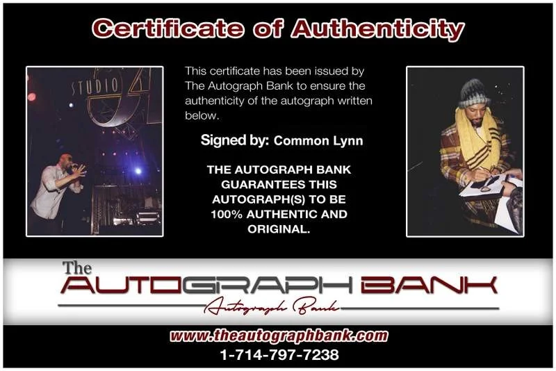 Common — Common authentic signed rap 8x10 photo W/Certificate Autographed (A0169), image 2