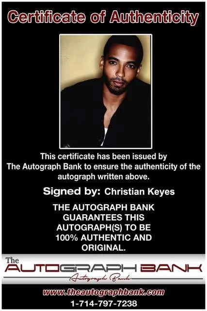 Christian Keyes — Christian Keyes authentic signed rap 8x10 photo W/Certificate Autographed 4, image 2