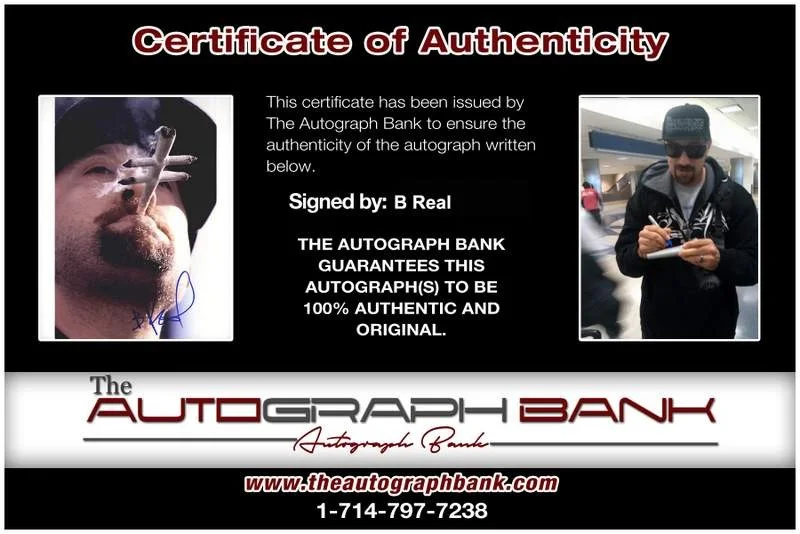 B Real — Cypress Hill B-Real authentic signed rap 8x10 photo W/Certificate Autographed 29, image 2