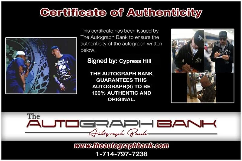 Cypress Hill — Cypress Hill authentic signed rap 8x10 photo W/Certificate Autographed (A0016), image 2