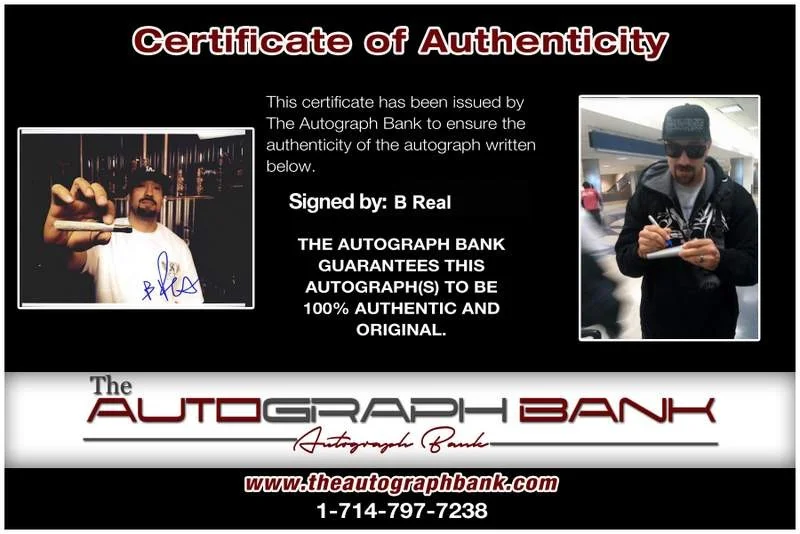 B Real — Cypress Hill B-Real authentic signed rap 8x10 photo W/Certificate Autographed 25, изображение 2