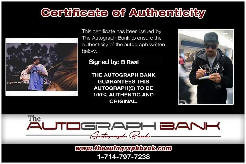B Real — Cypress Hill B-Real authentic signed rap 8x10 photo W/Certificate Autographed 24, image 2