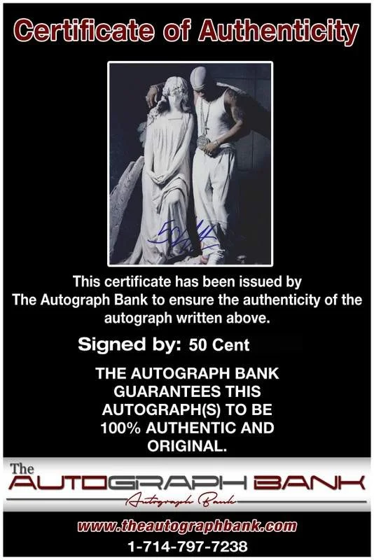 50 Cent — G-Unit 50 Cent authentic signed rap 8x10 photo W/Certificate Autographed (A0014), image 2