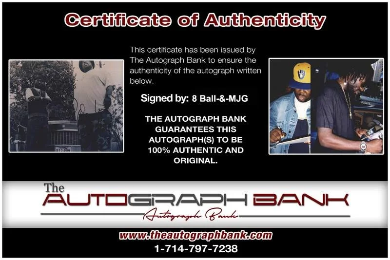 8 Ball, Mjg — 8 Ball-&-Mjg authentic signed rap 8x10 photo W/Certificate Autographed (A0022), изображение 2