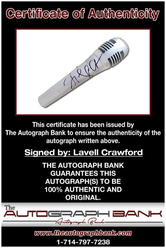 Lavell Crawford — Lavell Crawford authentic signed microphone W/Certificate Autographed (A0003), image 2