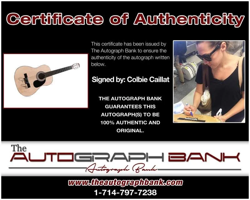 Colbie Caillat — Colbie Caillat authentic signed country acoustic guitar W/Cert Autographed, изображение 2
