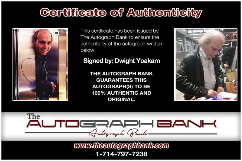 Dwight Yoakam — Dwight Yoakam authentic signed country 8x10 photo W/Certificate Autographed a1, изображение 2