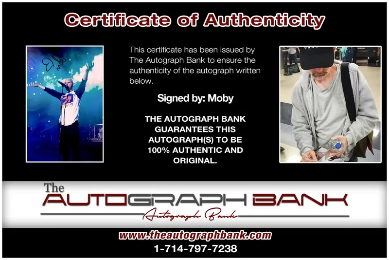 Moby — Moby authentic signed DJ 10x15 photo W/Cert Autographed EDC Dub step 26-g, image 2