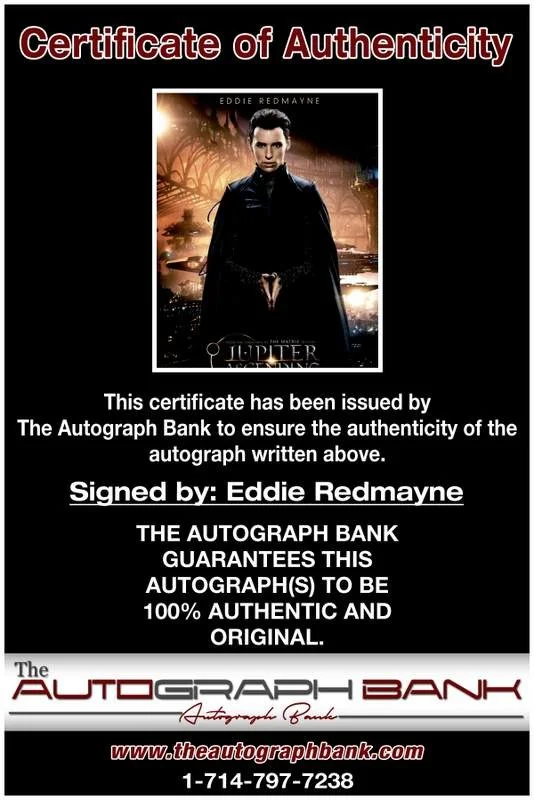 Eddie Redmayne — Eddie Redmayne authentic signed celebrity 11X14 photo W/Cert Autographed A0009, изображение 2