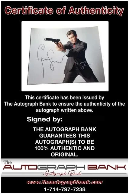 Pierce Brosnan — Pierce Brosnan authentic signed celebrity 16x20 photo W/Certificate Autographed, изображение 2