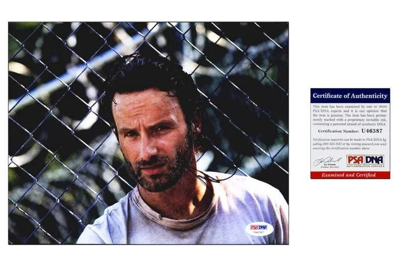 Andrew Lincoln — Andrew Lincoln PSA/DNA authentic signed 8x10 photo |CERT Autographed B0001, изображение 2