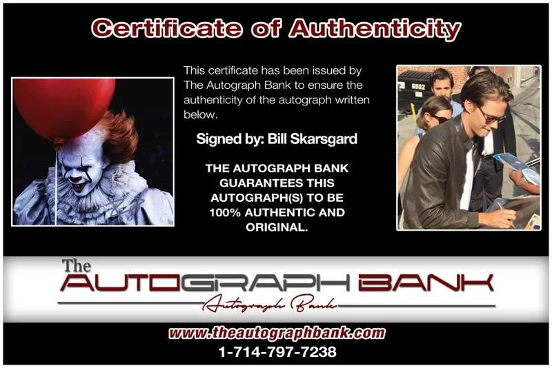 Bill Skarsgard — Bill Skarsgard authentic signed celebrity 11X14 photo W/Cert Autographed A0007, изображение 2