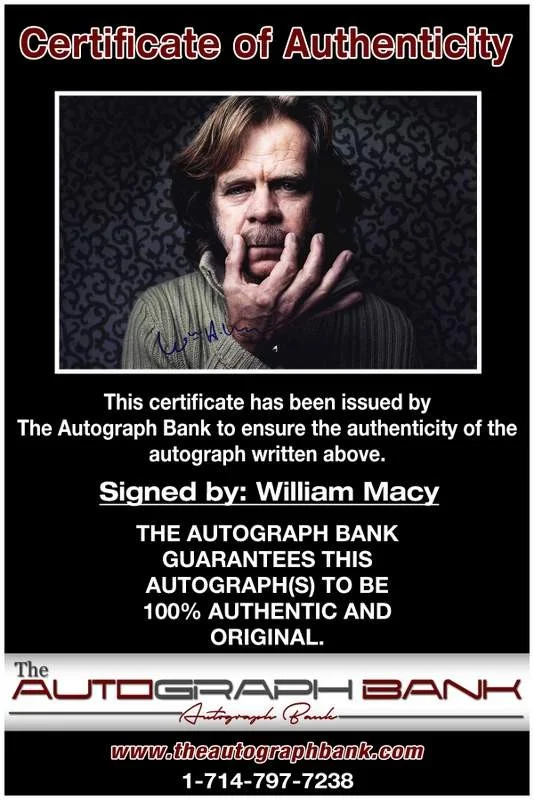 William Macy — William Macy authentic signed celebrity 10x15 photo W/Cert Autographed A0003, изображение 2