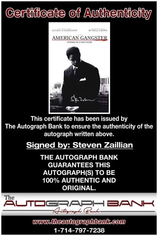Steven Zaillian — Steven Zaillian authentic signed celebrity 10x15 photo W/Cert Autographed A0002, изображение 2