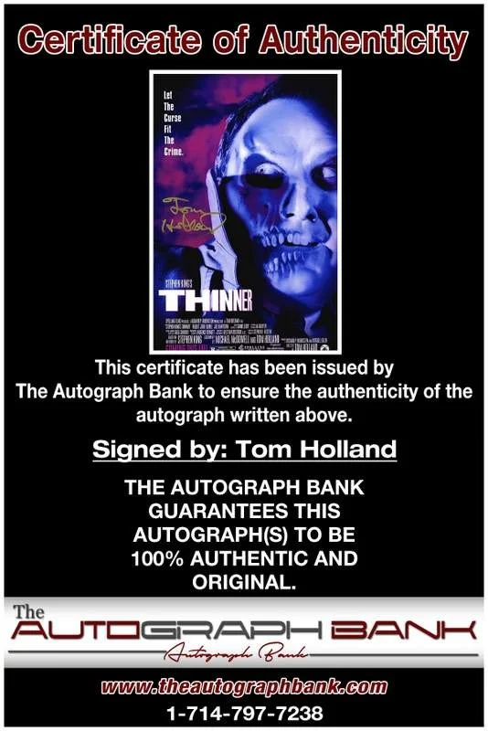 Tom Holland — Tom Holland authentic signed celebrity 10x15 photo W/Cert Autographed A0001, изображение 2