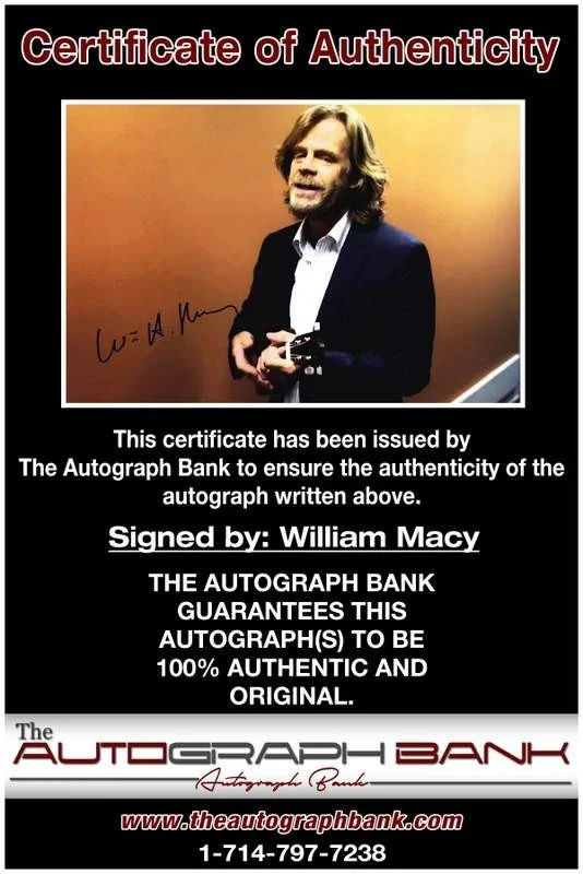 William Macy — William Macy authentic signed celebrity 10x15 photo W/Cert Autographed A0001, image 2