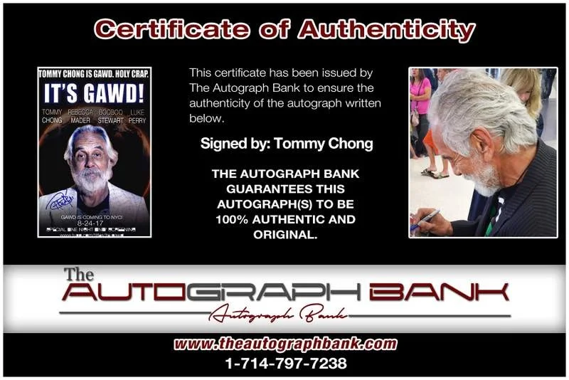 Tommy Chong — Tommy Chong authentic signed celebrity 10x15 photo W/Cert Autographed A0003, изображение 2