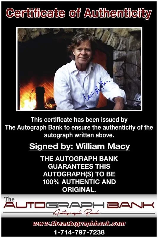 William Macy — William Macy authentic signed celebrity 10x15 photo W/Cert Autographed A0002, изображение 2