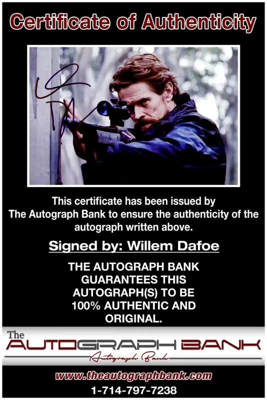 William Dafoe — William Dafoe authentic signed celebrity 10x15 photo W/Cert Autographed 2616f, image 2
