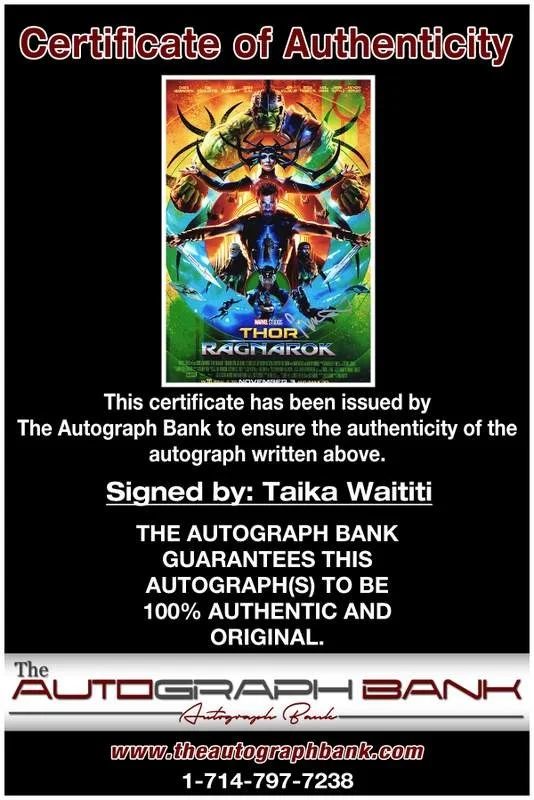 Taika Waititi — Taika Waititi authentic signed celebrity 10x15 photo W/Cert Autographed A0001, image 2
