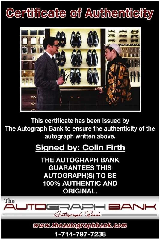 Colin Firth — Colin Firth authentic signed celebrity 11X14 photo W/Cert Autographed A0001, image 2