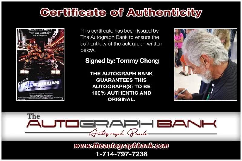 Tommy Chong — Tommy Chong authentic signed celebrity 10x15 photo W/Cert Autographed A0001, изображение 2