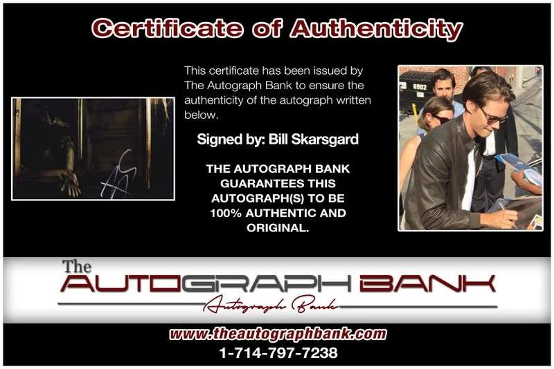 Bill Skarsgard — Bill Skarsgard authentic signed celebrity 11X14 photo W/Cert Autographed A0012, image 2