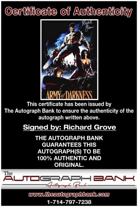 Richard Grove — Richard Grove authentic signed celebrity 10x15 photo W/Cert Autographed A0001, image 2