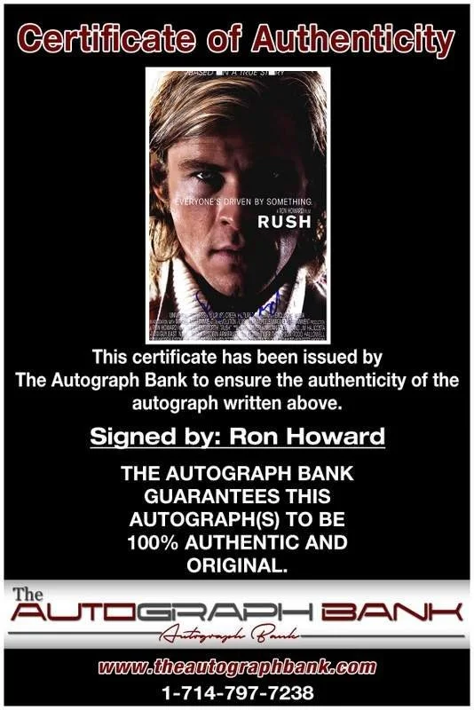 Ron Howard — Ron Howard authentic signed celebrity 10x15 photo W/Cert Autographed A0002, изображение 2
