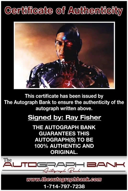 Ray Fisher — Ray Fisher authentic signed celebrity 10x15 photo W/Cert Autographed A0001, image 2