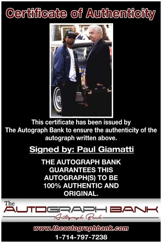 Paul Giamatti — Paul Giamatti authentic signed celebrity 10x15 photo W/Cert Autographed A0003, image 2