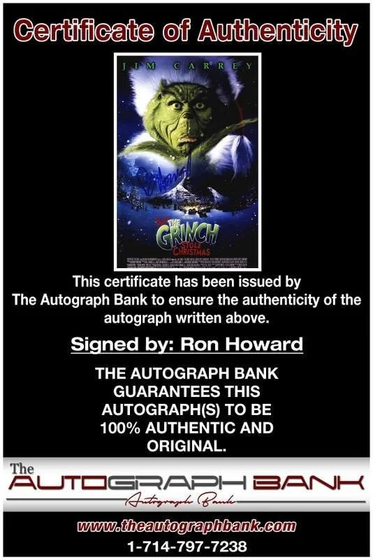 Ron Howard — Ron Howard authentic signed celebrity 10x15 photo W/Cert Autographed A0001, image 2
