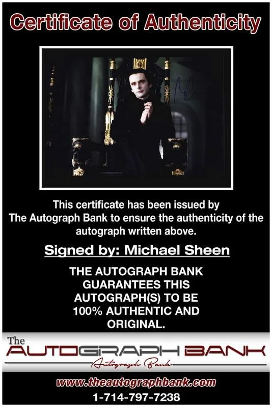 Michael Sheen — Michael Sheen authentic signed celebrity 10x15 photo W/Cert Autographed A0004, изображение 2