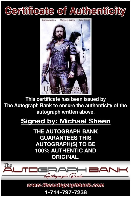 Michael Sheen — Michael Sheen authentic signed celebrity 10x15 photo W/Cert Autographed 2616b, изображение 2