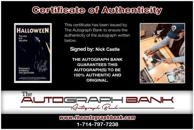 Nick Castle — Nick Castle authentic signed Halloween Movie 12x18 photo W/Certificate 12, image 2
