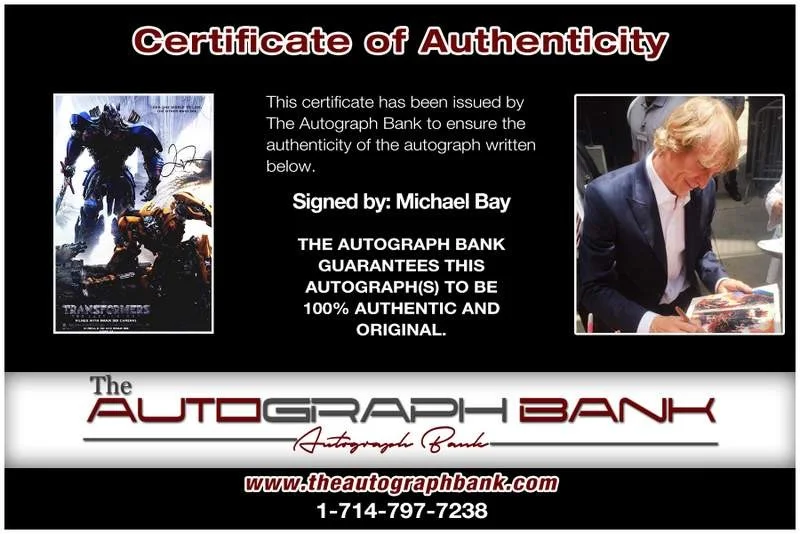 Michael Bay — Michael Bay authentic signed celebrity 10x15 photo W/Cert Autographed A0001, изображение 2