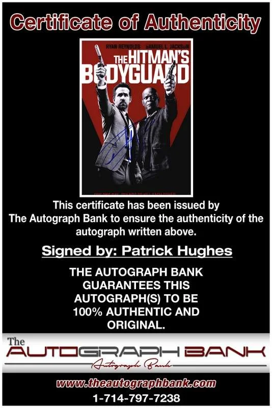Patrick Hughes — Patrick Hughes authentic signed celebrity 10x15 photo W/Cert Autographed A0002, изображение 2